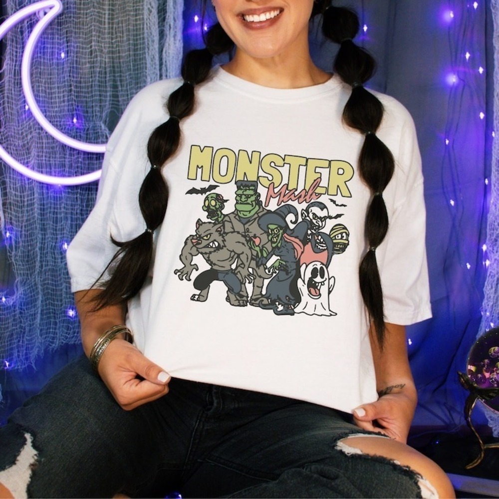 Retro Halloween Monster Mash Shirt, Vintage Halloween Shirt